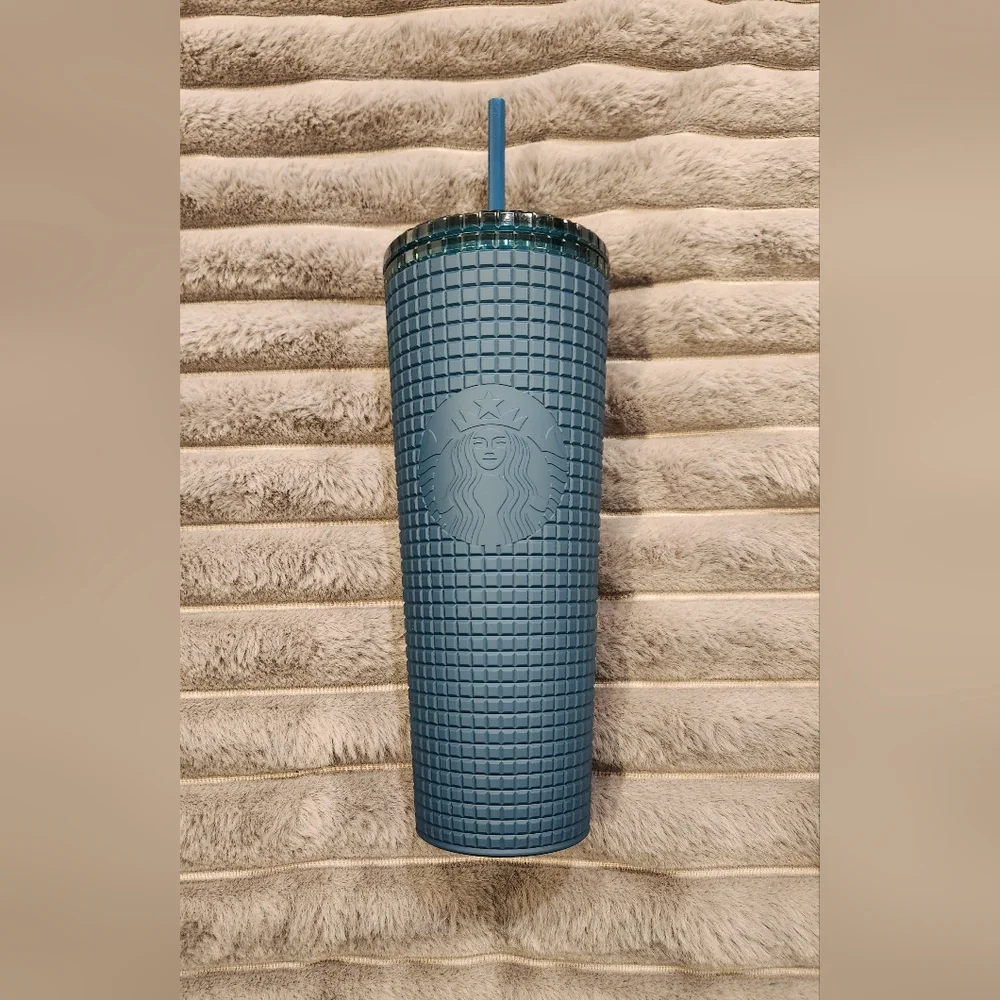 Starbucks Studded Teal Tumbler 24oz. "Soft Touch" - Picture 2 of 4